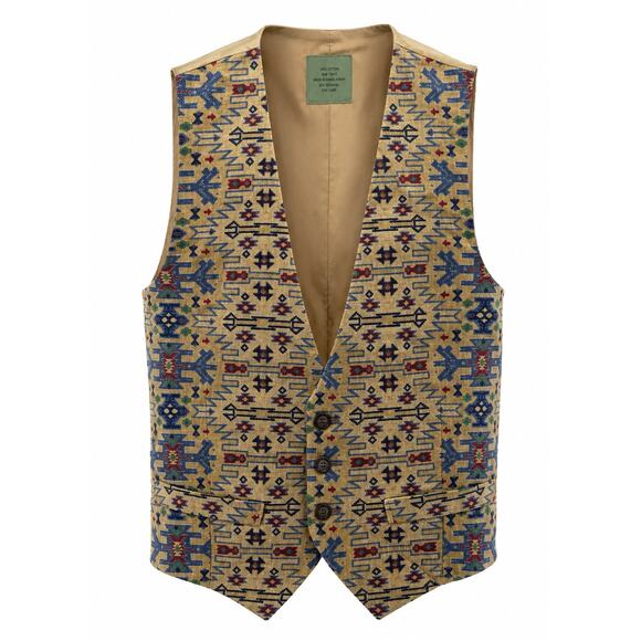 Unbranded Jackets & Blazers - Southwestern Tapestry Vest Aztec Tribal Western Boho Festival Ranchwear Vest